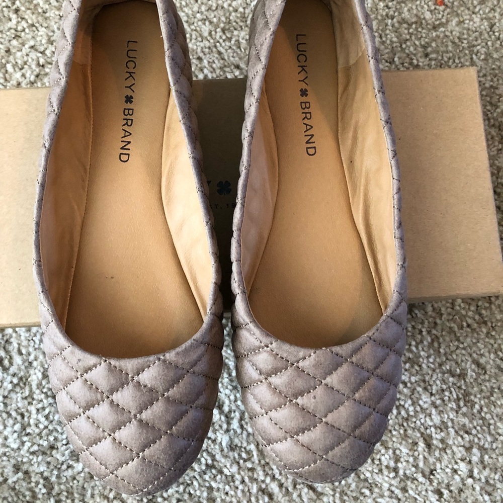 Quilted Lucky Brand flats